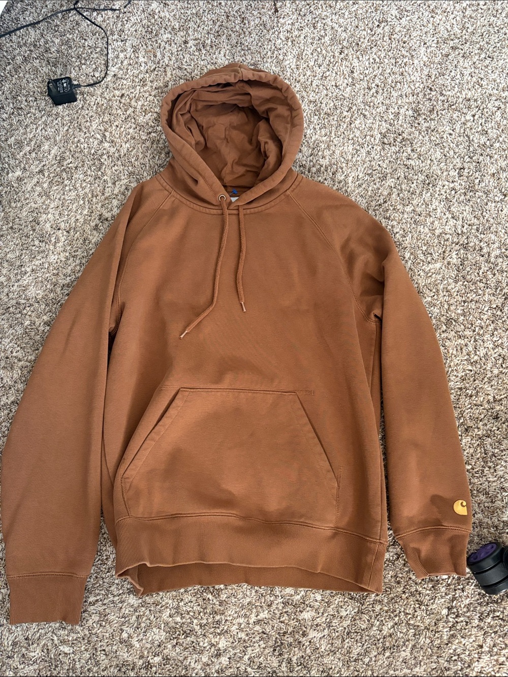 Carhartt Brown Men’s Pullover Hooded Sweatshirt